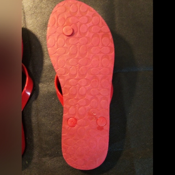 Coach  - Abbigail Floral Thong Style Flip Flops, Size 7-8, Straps, Sorry No Box - Picture 6 of 8